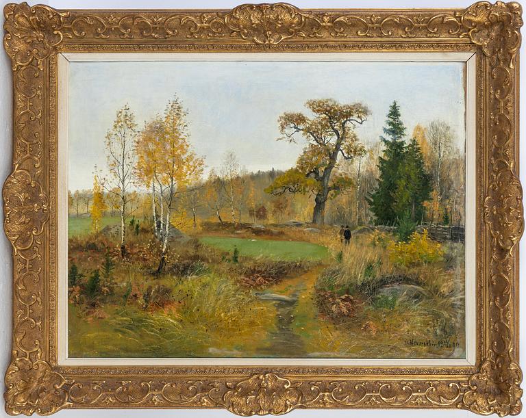 Olof Hermelin, oil on canvas, signed and dated 14/10 1894.