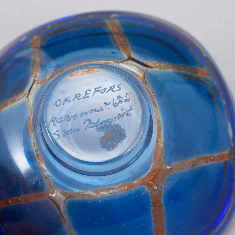 SVEN PALMQVIST, a "Ravenna" glass bowl, Orrefors 1970.