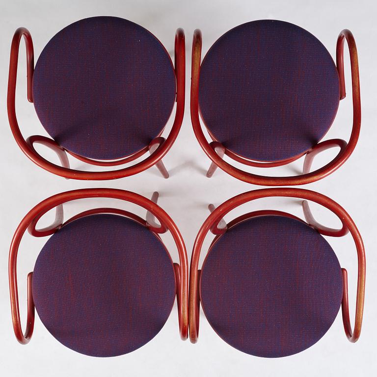 Jan Bocan, bord och 4 stolar, för Tjeckoslovakiska ambassaden i Stockholm 1972, tillverkat av Thonet.