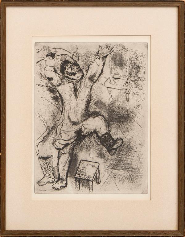 Marc Chagall, etching, signed in the print.