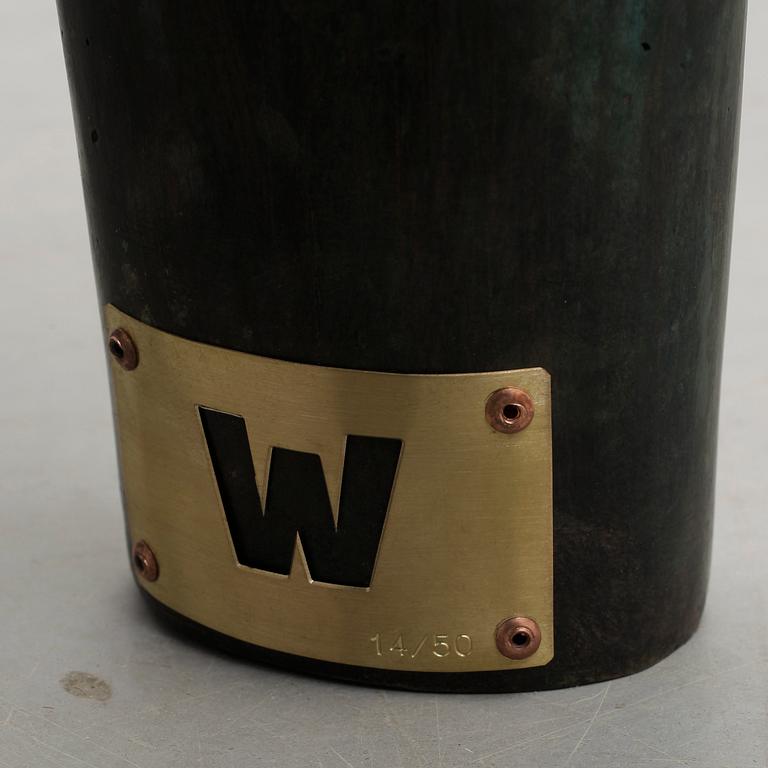 ANDREAS WARGENBRANT, skulptur, brons, skyltmärkt W, numrerad 14/50.