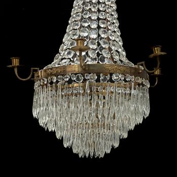 Chandelier, Empire style, first half of the 20th century.