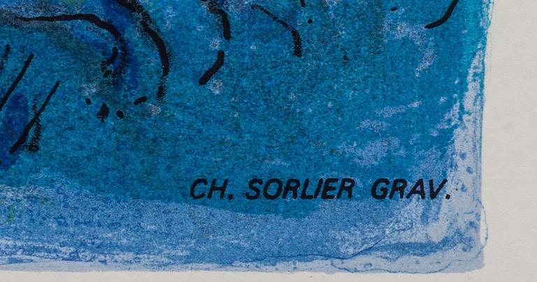 MARC CHAGALL, affisch, Sorlier 1973.