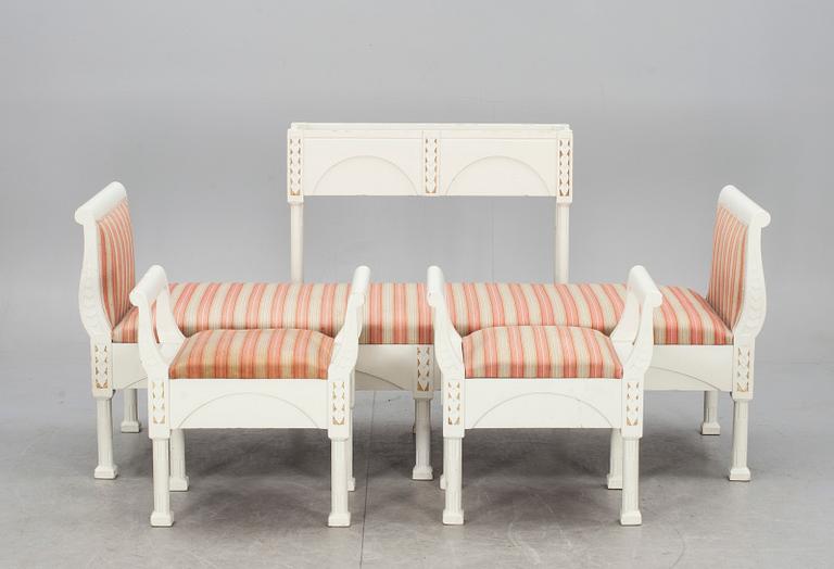 SALONGSMÖBLEMANG, 4 delar, Jugend, 1900-talets första hälft.