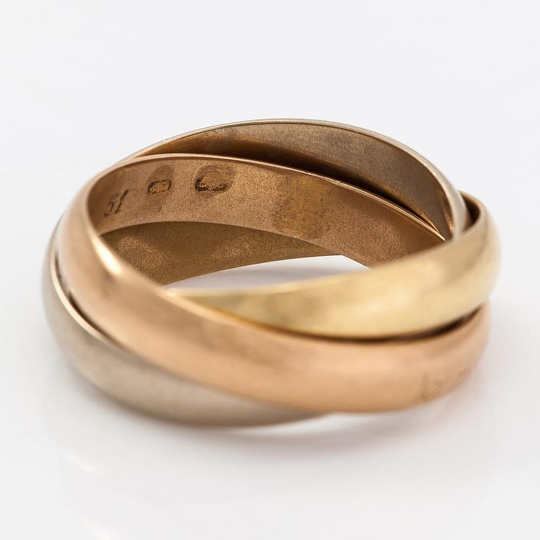must de Cartier, An 18K gold "Trinity" ring.
