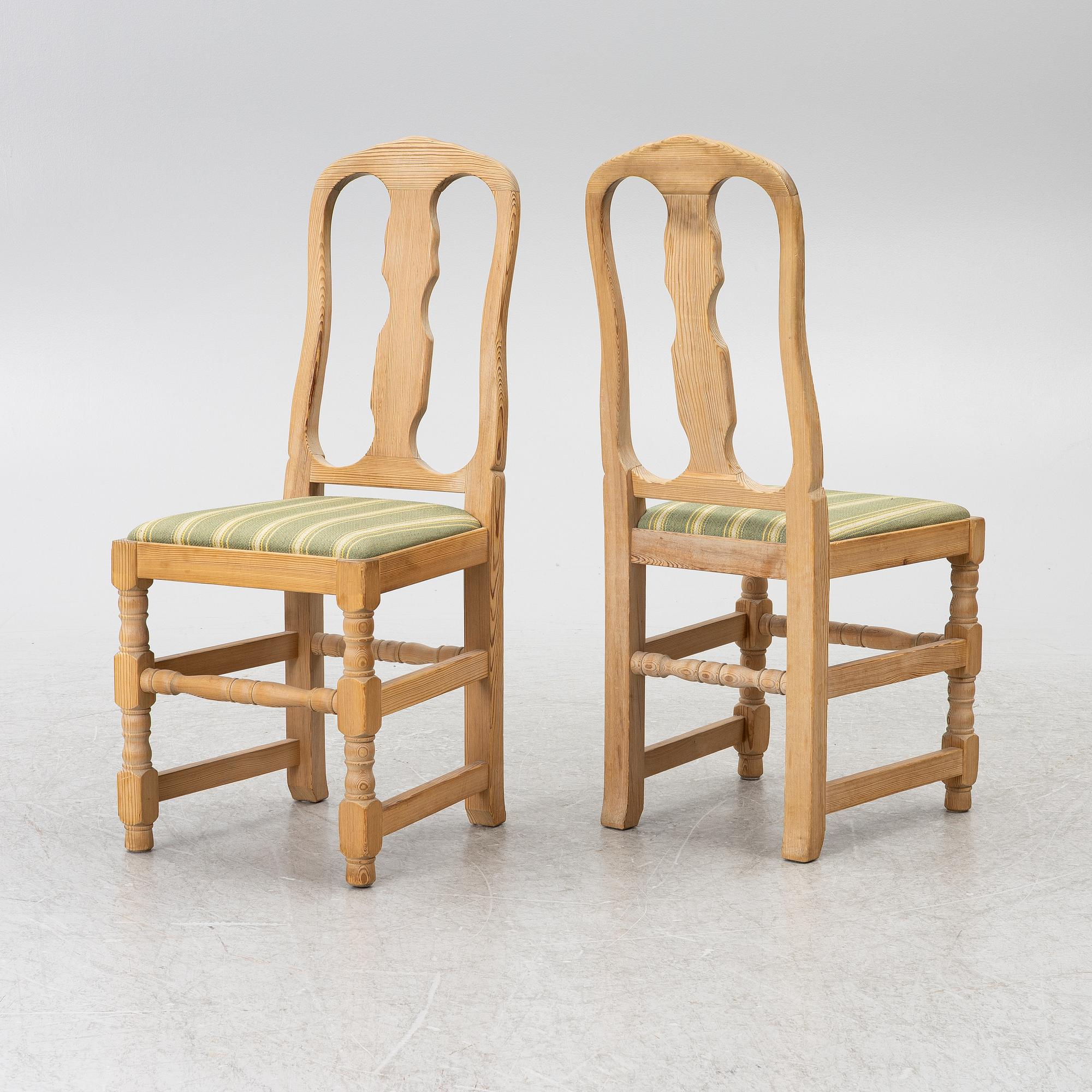 Dining group, 8 pieces, Krogenäs, Norway, second half of the 20th century.