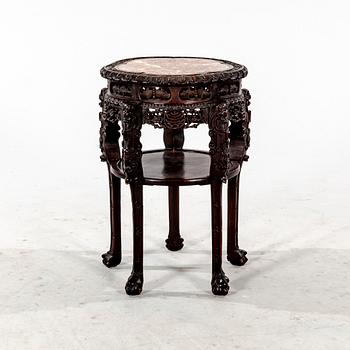 A sculptured wooden stand/table, China, circa 1900.