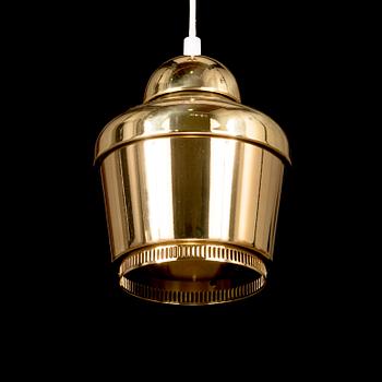 Alvar Aalto, A 'Golden Bell' pendant ceiling light A330, Artek, 2000s.