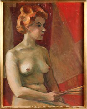 CARL GUNNE, olja på duk, signerad.