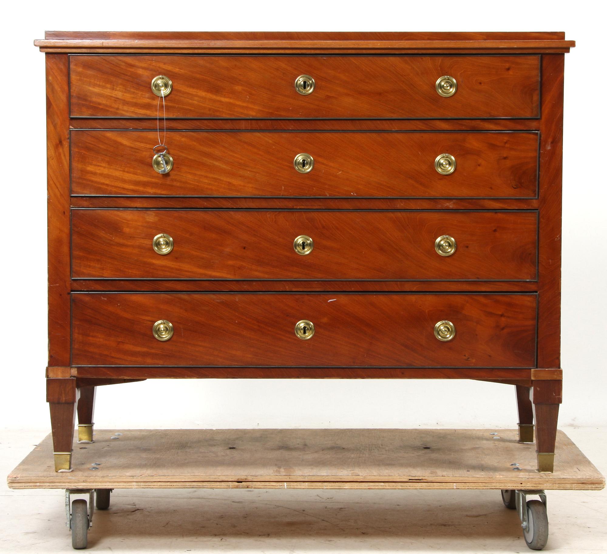 SKRIVBYRÅ, sengustaviansk stil, 1800/1900-tal.