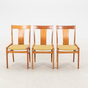 Carl-Evert Ekström chairs, 3 pcs, Alb. Johansson & Söner, Hyssna, 1960s.