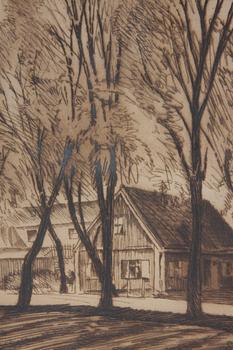 HJORTZBERG, OLLE, etsning, sign o dat 1922, numr 45/100.