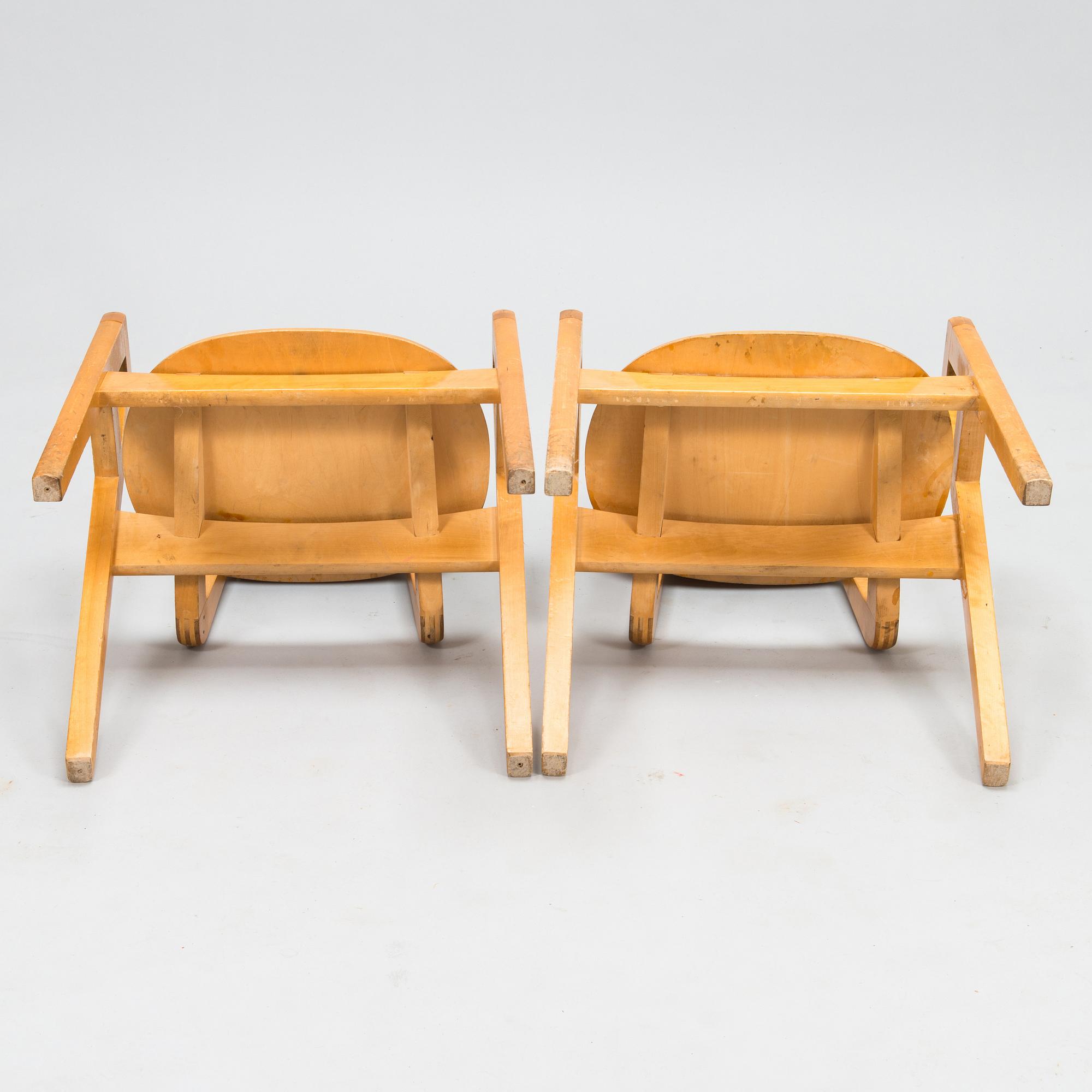 ILMARI TAPIOVAARA, stolar, 2 st, "Elevstol", 1950-tal.