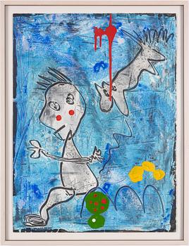 Peter Åström, " Blue- I wonder why my dog flies all the times".