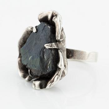 Reino Saastamoinen, ring, silver with spectrolite. Helsinki 1970.