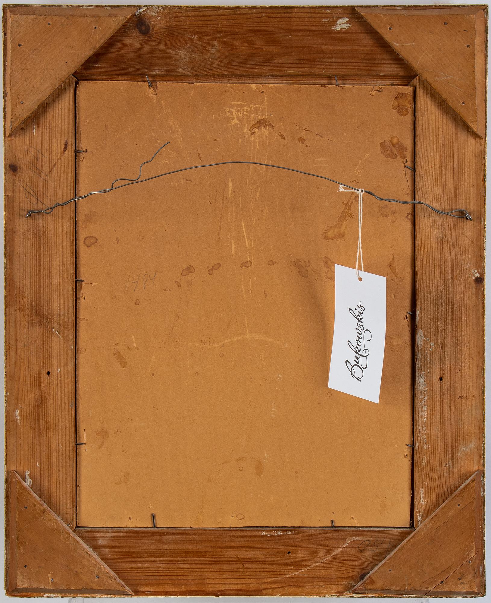 Gerda Tirén, oil on canvas laid on board, signed Gerda Rydberg.