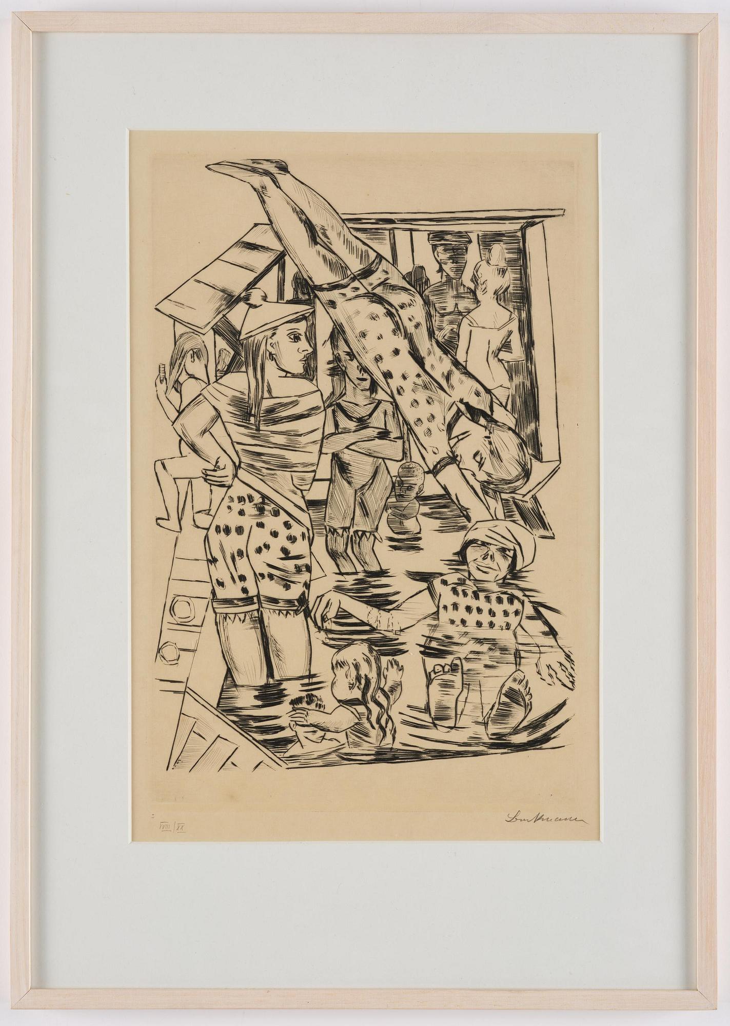 Max Beckmann, "Frauenbad“.