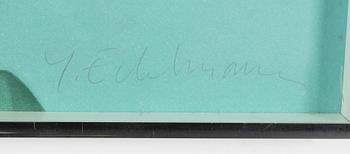 Yrjö Edelmann, färglitografi, signerad 107/150.