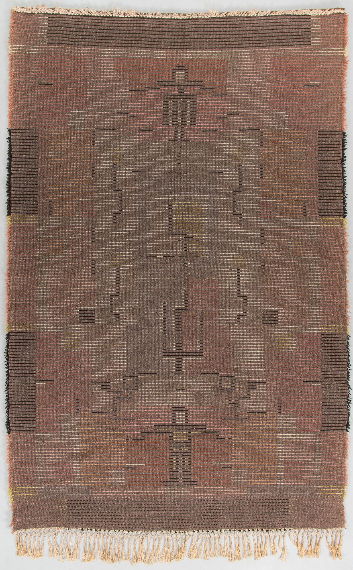 Laila Karttunen, a finnish rya rug, model for Wetterhoff ca 170 x 110 cm.