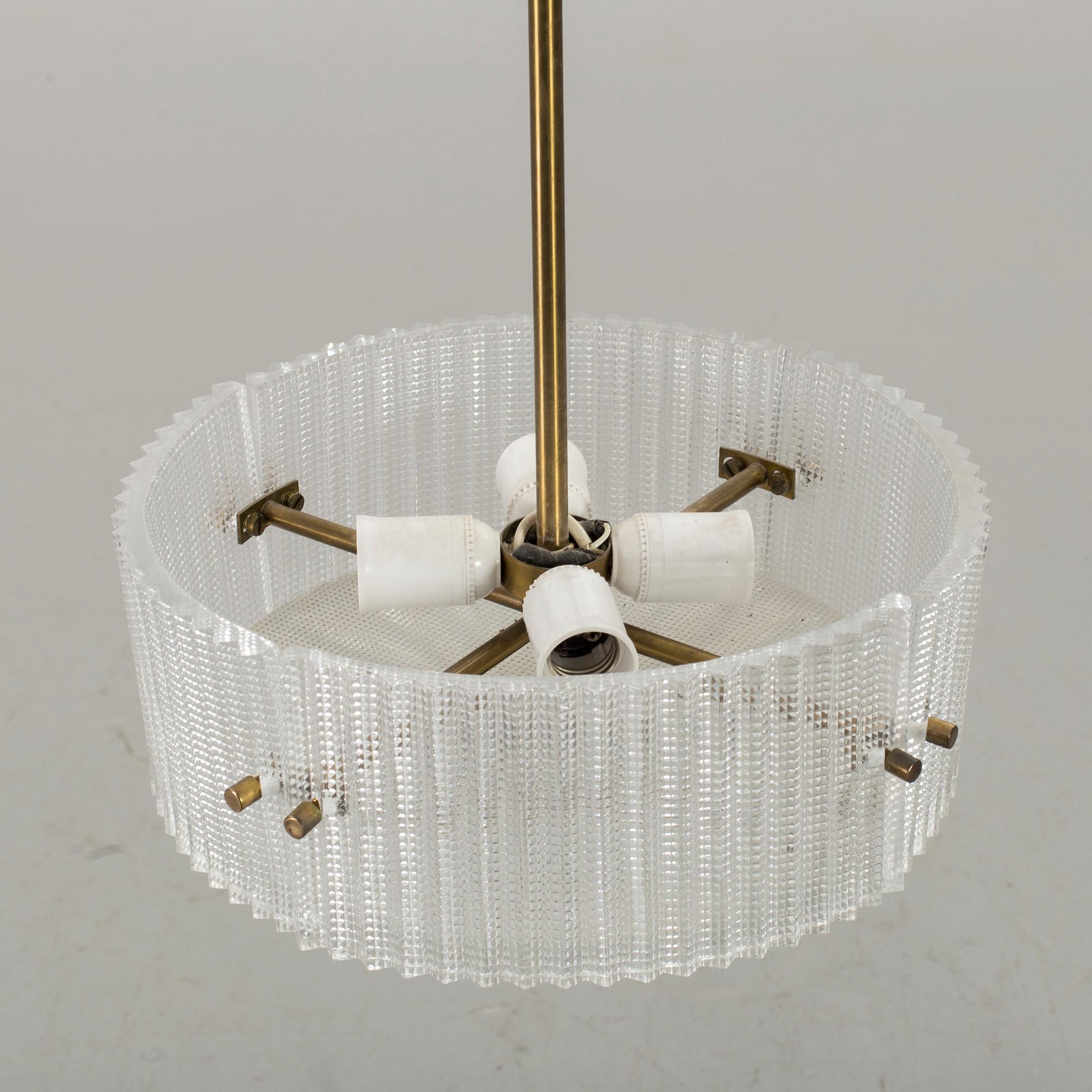 A SWEDISH ORREFORS LAMP.