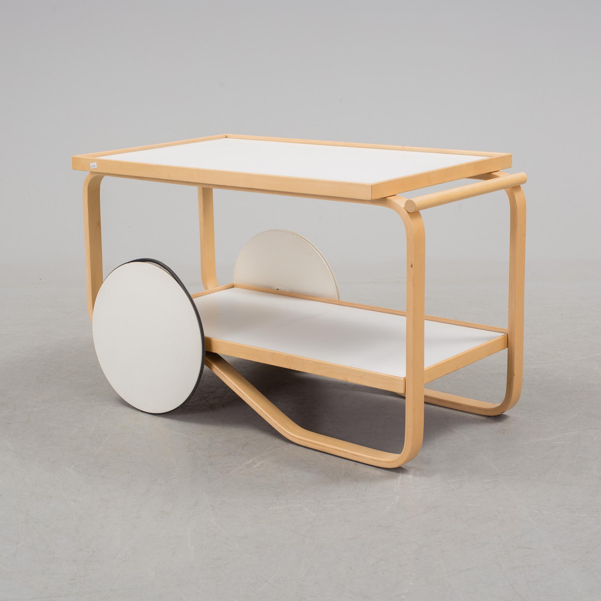 A tea trolley or serving trolley nr 901 by Alvar Aalto for Artek, Finland.