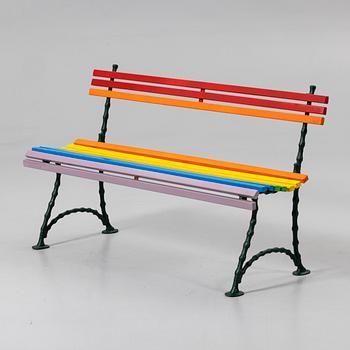 Garden bench, mid-20th century.