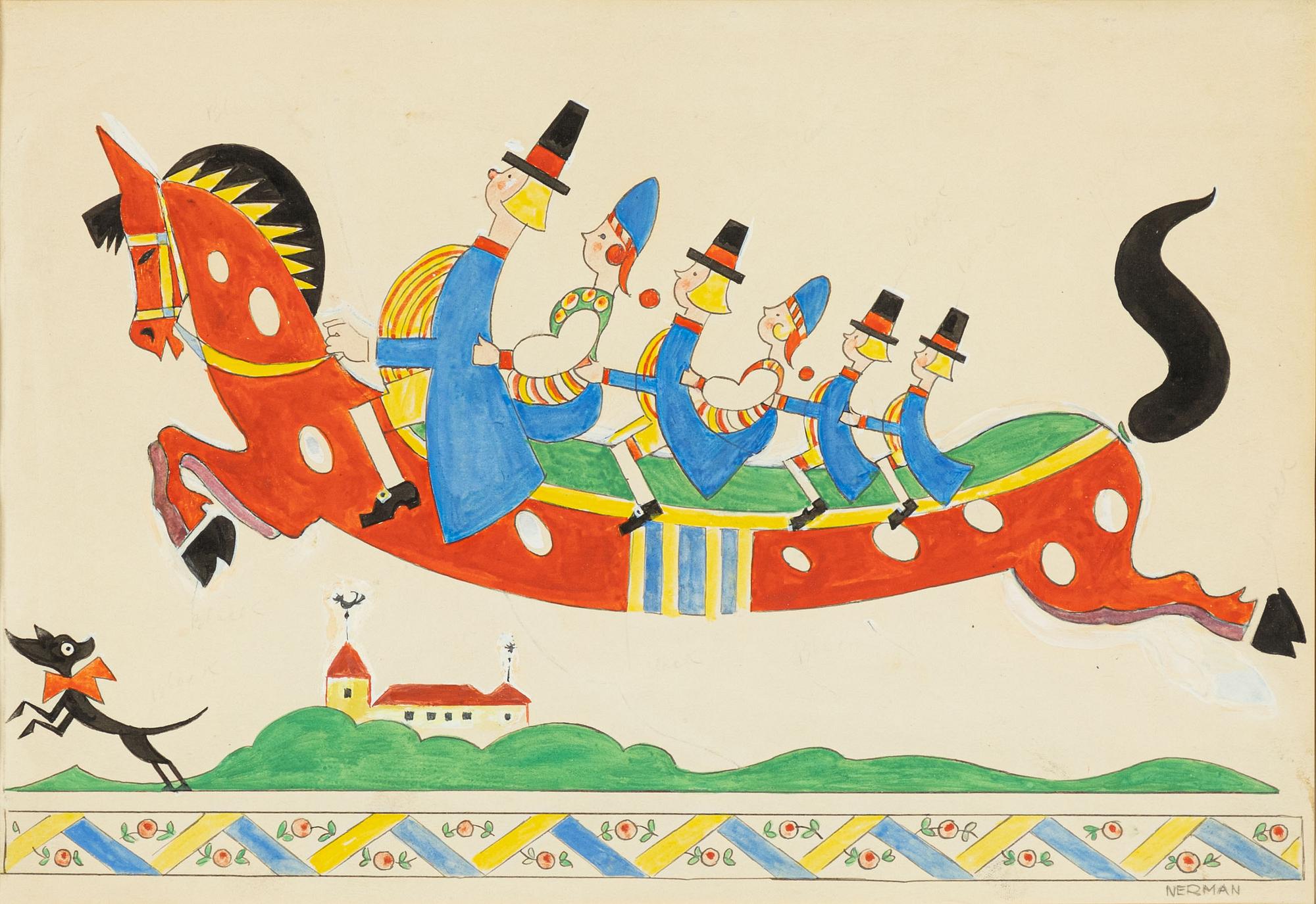 Einar Nerman, "Dalahästen".