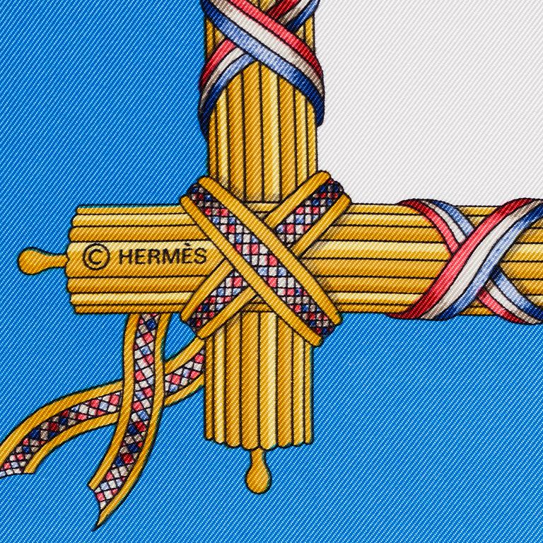 HERMÉS, scarf, "1789 Liberté Égalité Fraternité".