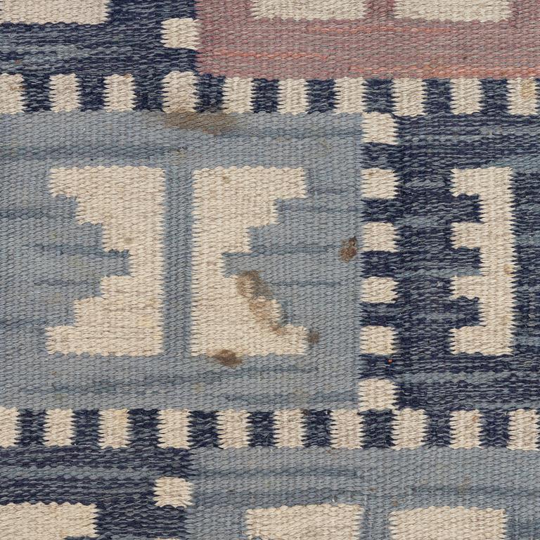 Anna-Greta Sjöqvist, carpet, flat weave, signed AGS, 215 x 146 cm.