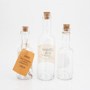 John Melin/Signe Persson-Melin, a set of three bottles Boda 1970s.
