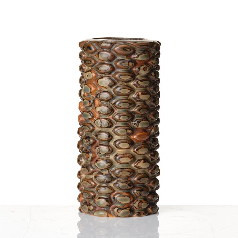 Axel Salto, a 'budding style' 'sung glazed' stoneware vase, Royal Copenhagen 1964, Denmark,