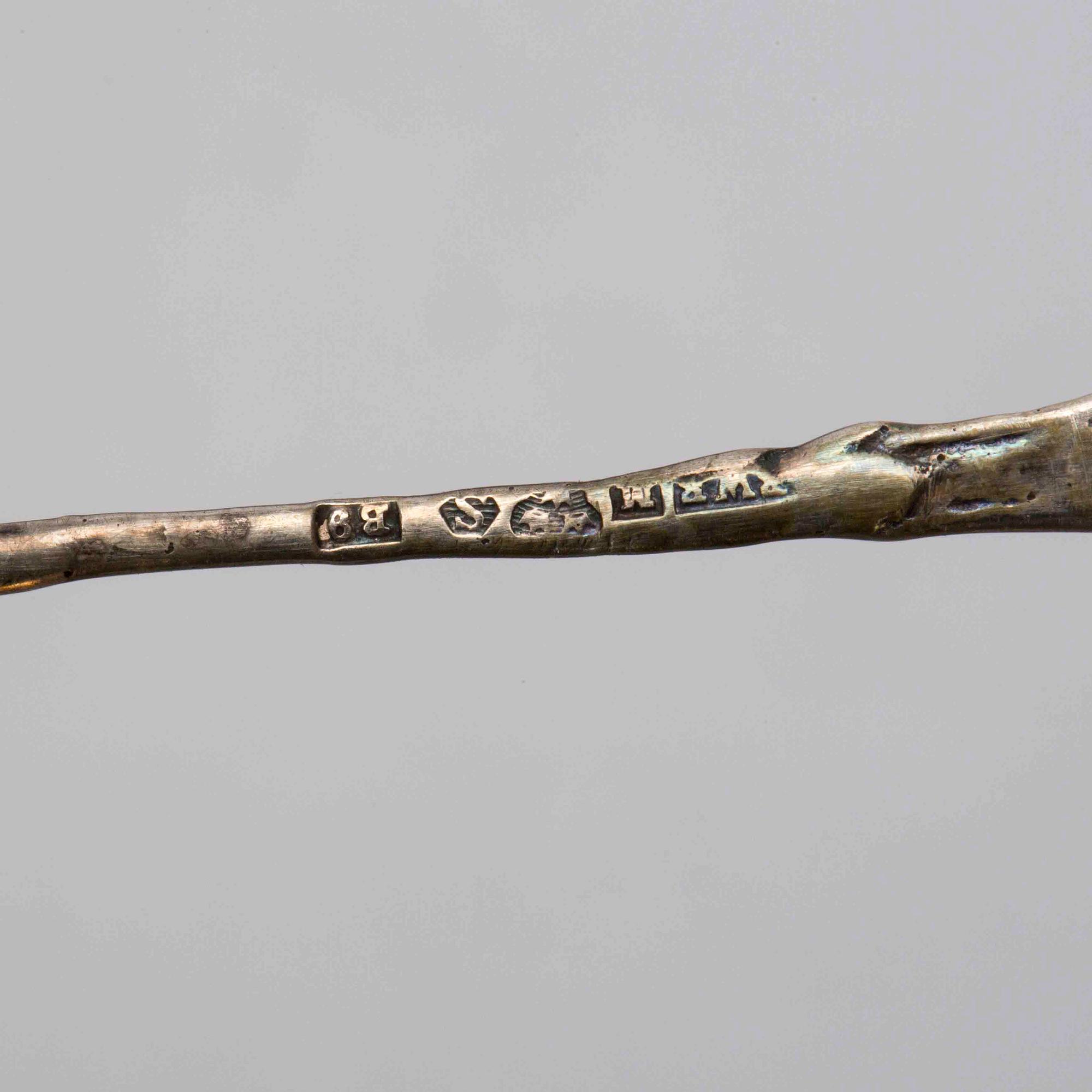 SALTKAR, ett par, silver, Gewe, 1952, gustaviansk stil.
