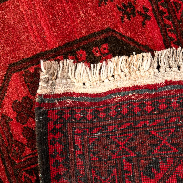 Afghan rug, old, approximately 272x205 cm.