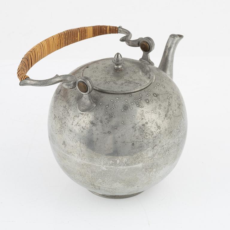 Firma Svenskt Tenn, a pewter teapot, Stockholm, 1969.
