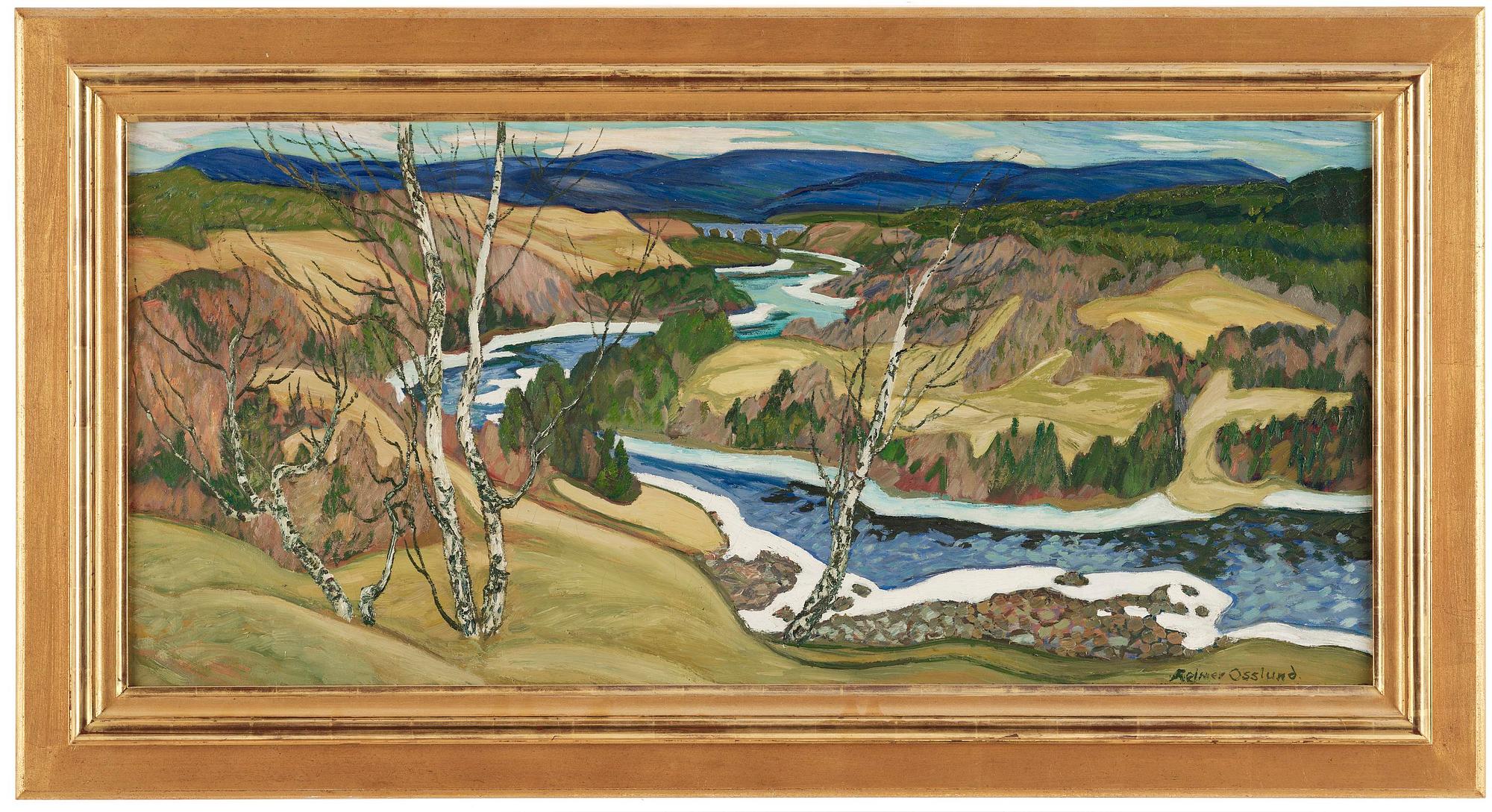 Helmer Osslund, "Islossning Ångermanälven".