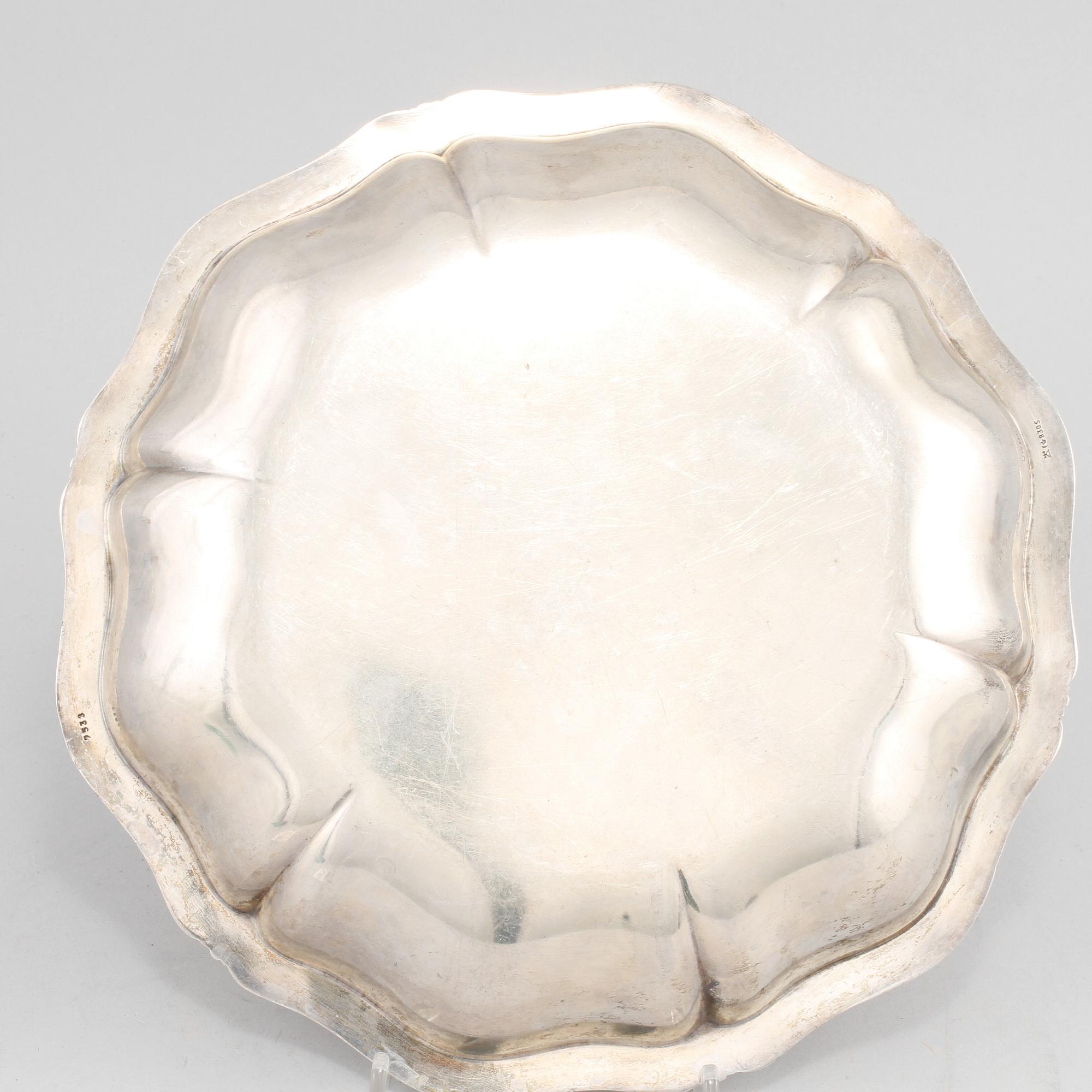 SKÅLFAT, silver, Tyskland, omkring 1900-talets mitt. Vikt 455 g.