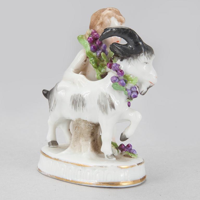 FIGURINER, 2 st, porslin, Mellaneuropa, troligen ca 1900.
