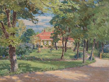 Santeri Salokivi, olja på duk, signerad och daterad -37.