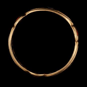 FRIMURARRING, guld 18K, CF Carlman, Stockholm 1930. Vikt ca 7 gram.