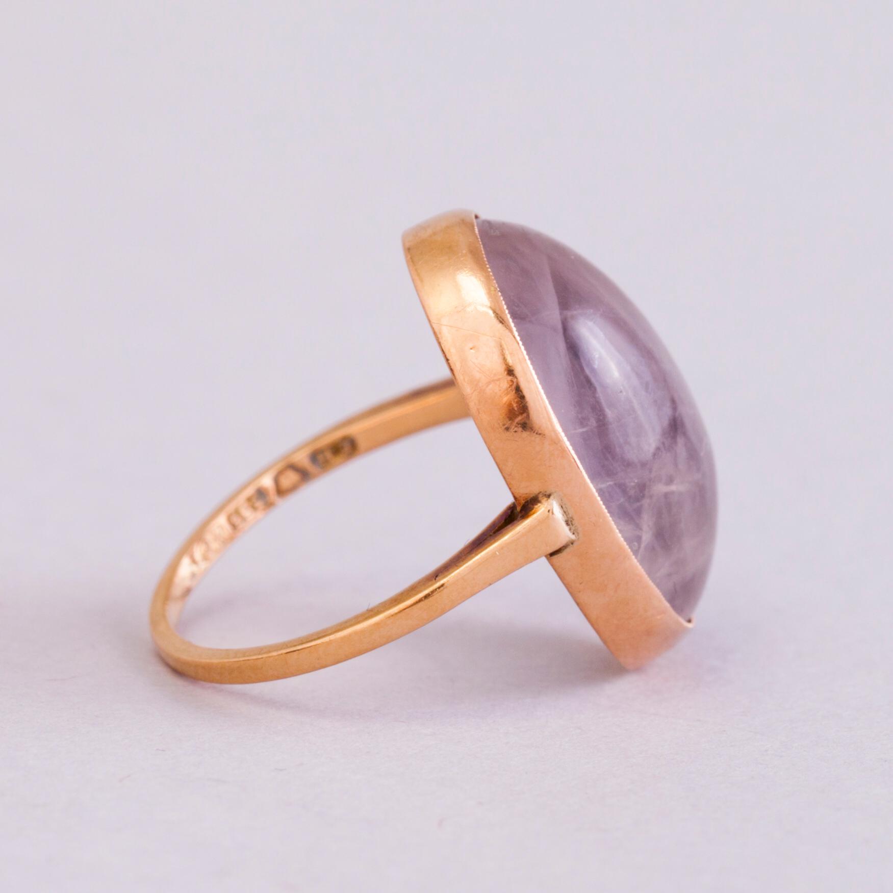 A 1950s three piece jewellery set with 14K gold and rose quartz.