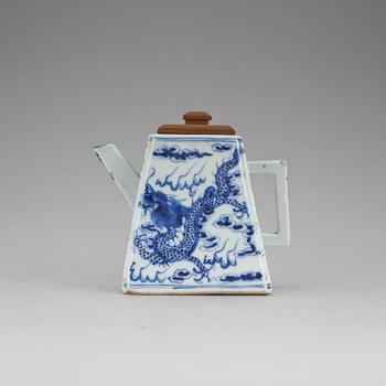 TEKANNA, porslin, Kina, 1800-tal.