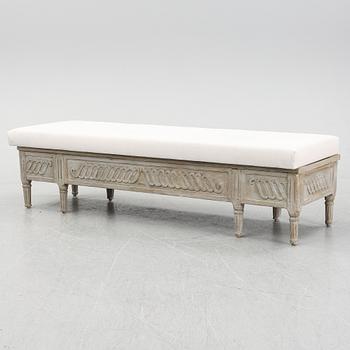 A late gustavian bench, first part of the 19th century.