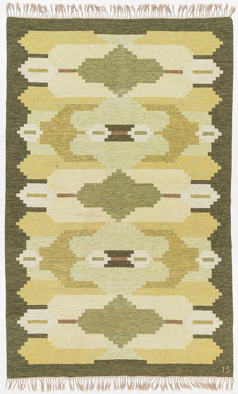 Ingegerd Silow, rug, flat weave, signed IS, approx. 300 x 190 cm.