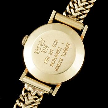 ARMBANDSUR, dam, Certina, band 18k guld. Totalvikt 25g.