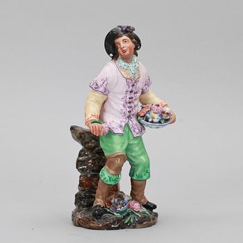 FIGURIN, porslin, troligen England, 1800-talets slut.