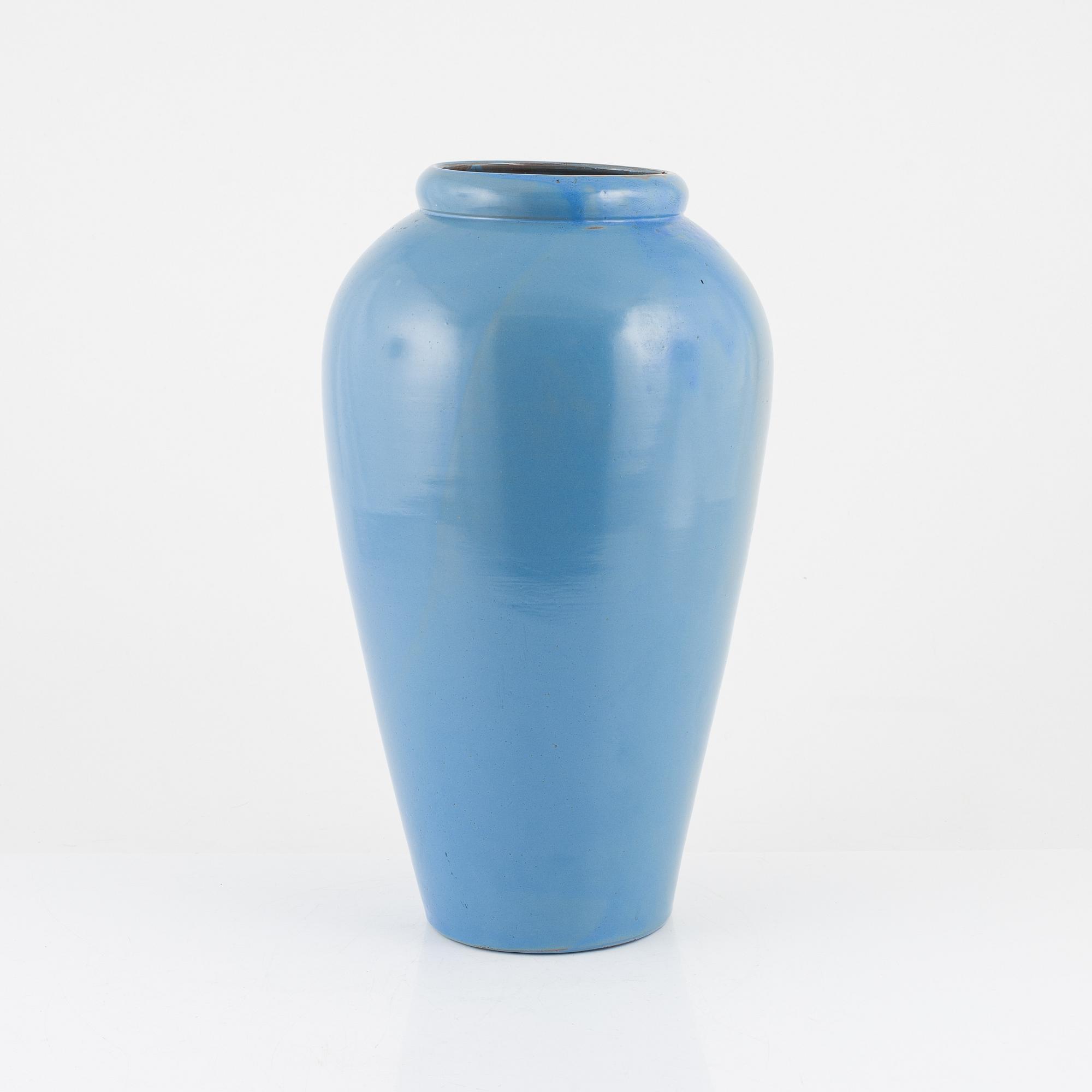 A earthenware floor vase, Nittsjö mid 20th century.