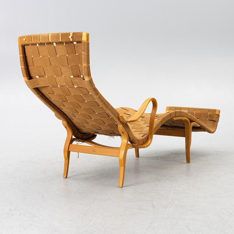 Bruno Mathsson, a 'Pernilla 3' lounge chair, Karl Andersson, 1960s.