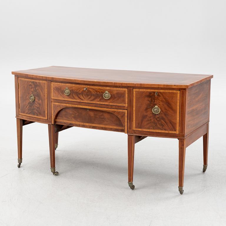 A mahogany regency sideboard, England, first half of the 19th century.