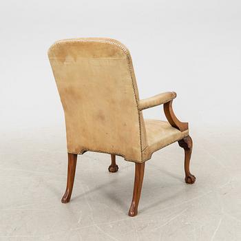 Armchair/desk chair Queen Anne style mid-20th century/second half.