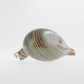 FIGURIN, glas, signerad O. Toikka, Nuutajärvi.